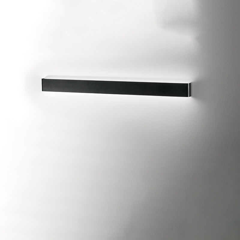 foto del prodotto applique moderna way metallo nero led 36w 3000k