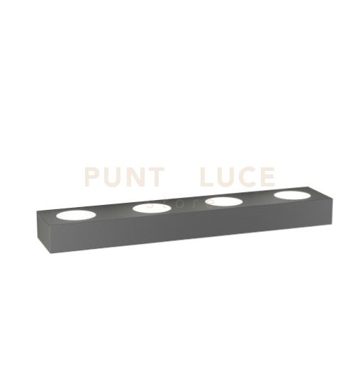 foto del prodotto applique moderno beaside metallo antracite 7 luci gx53
