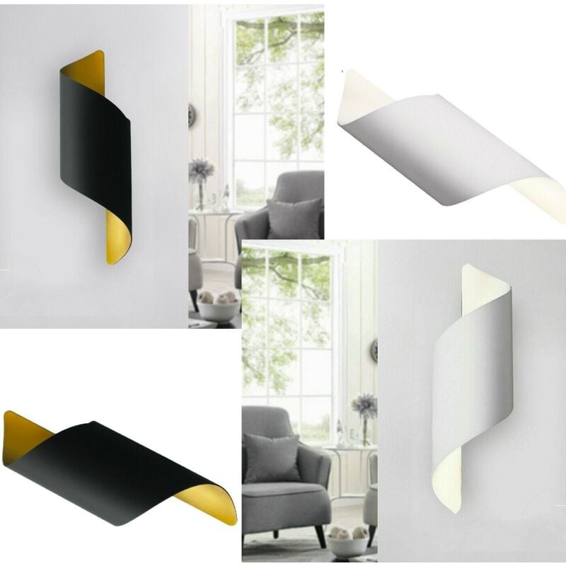 foto del prodotto applique moderno lampada illuminazione per parete da muro moderno led attacco g9colore bianco