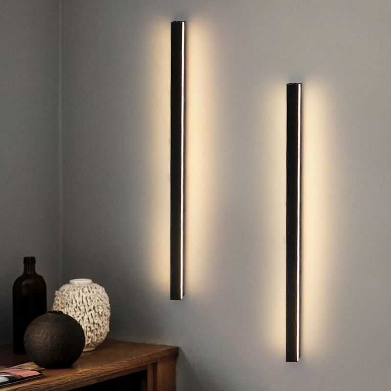 foto del prodotto applique murali led gbly lotto di 2 interni moderno per corridoio, alto, basso, lampada da salotto, lampada da letto nera, illuminazione a parete,