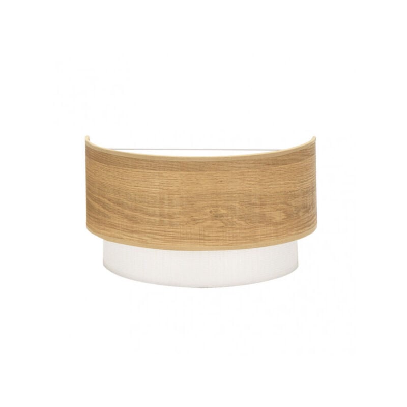 foto del prodotto applique myriam in legno chiaro 1xe27 fabrilamp