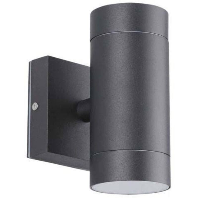 foto del prodotto applique nero venezia doppio fascio esterno gu10 ip54