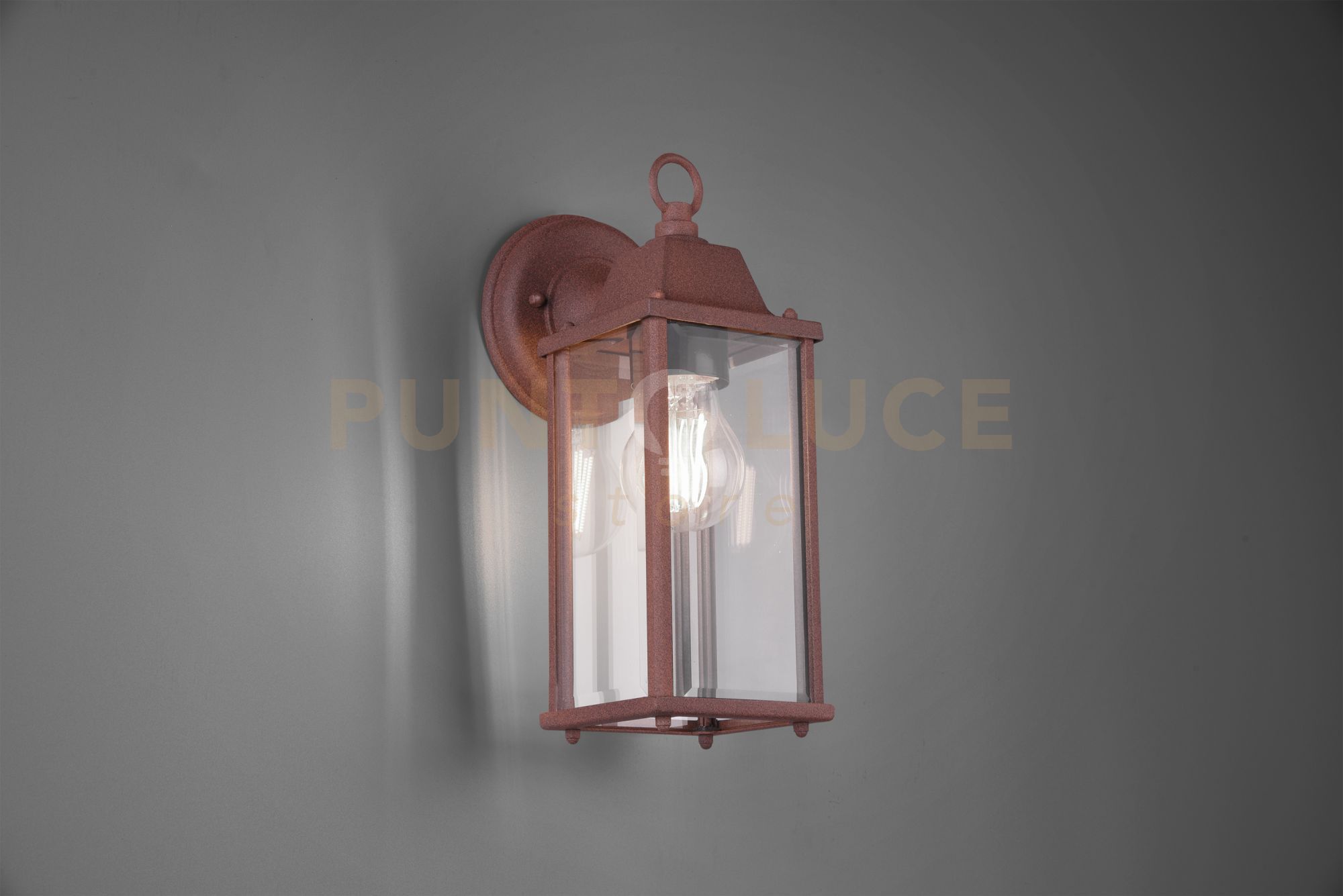 foto del prodotto applique olona da esterno verniciata 201960124 effetto ruggine
