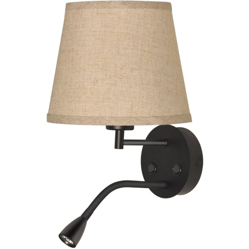 foto del prodotto applique pair e27 con faretto da lettura a led da 3w
