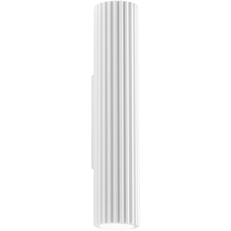 foto del prodotto applique palladio in gesso verniciabile con struttura tubolare 35 cm.'