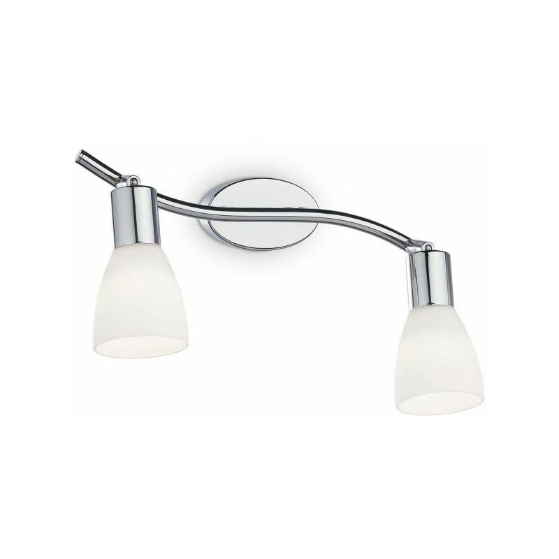 foto del prodotto applique parete plafoniera soffitto orientabile a 2 luci snake ideallux