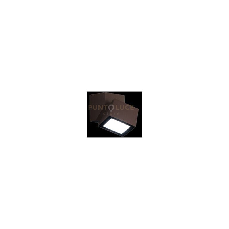 foto del prodotto applique per esterni a led in alluminio marrone ap.steve marrone