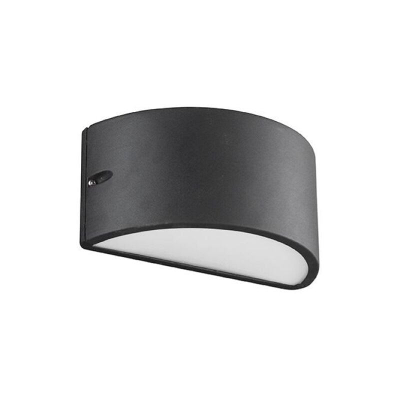 foto del prodotto applique per esterni linus 25x13 cm doppia emissione in alluminio nero