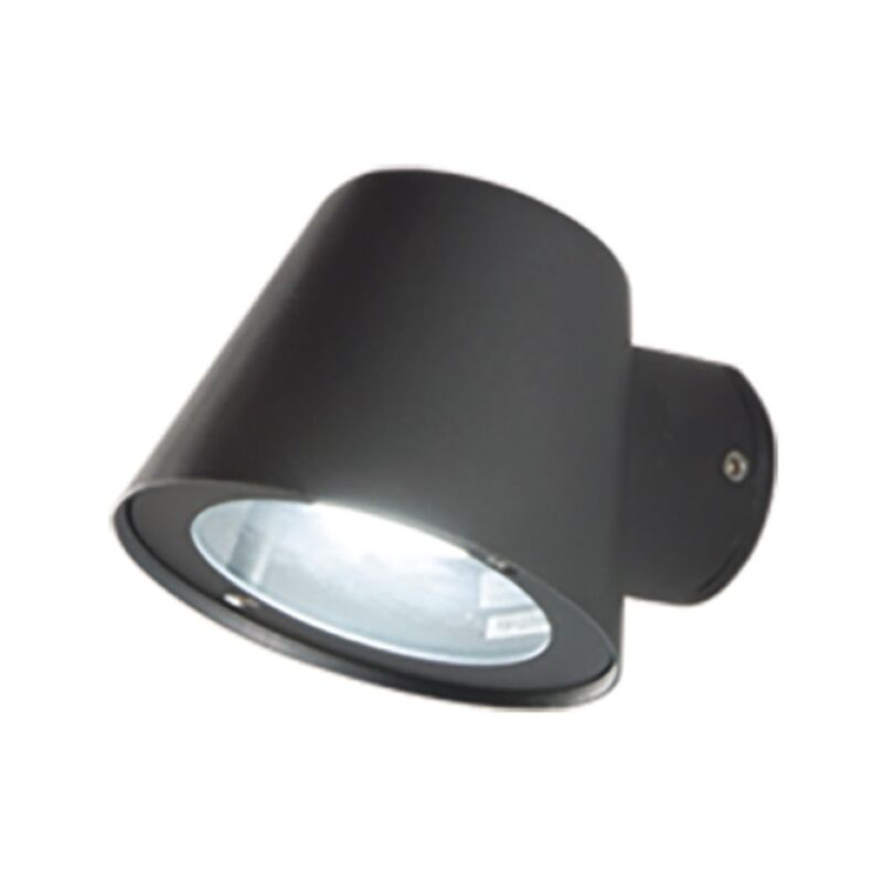 foto del prodotto applique per esterni malta in alluminio antracite e diffusore in vetro 11,5 cm