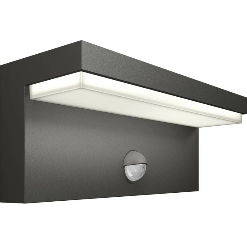 foto del prodotto applique per esterno da muro 10 watt con sensore pir di movimento lampada da parete per giardino facciata terrazzo ip54