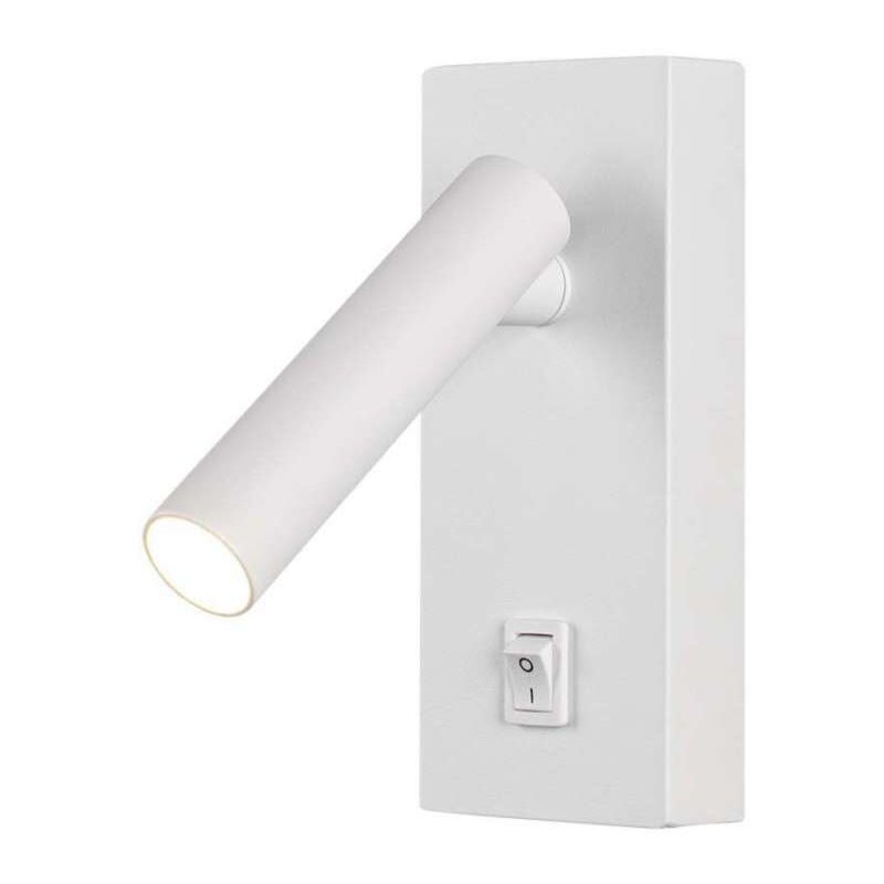 foto del prodotto applique per lettura led 2w orientabile con tasco on off colore bianco 3000k v tac