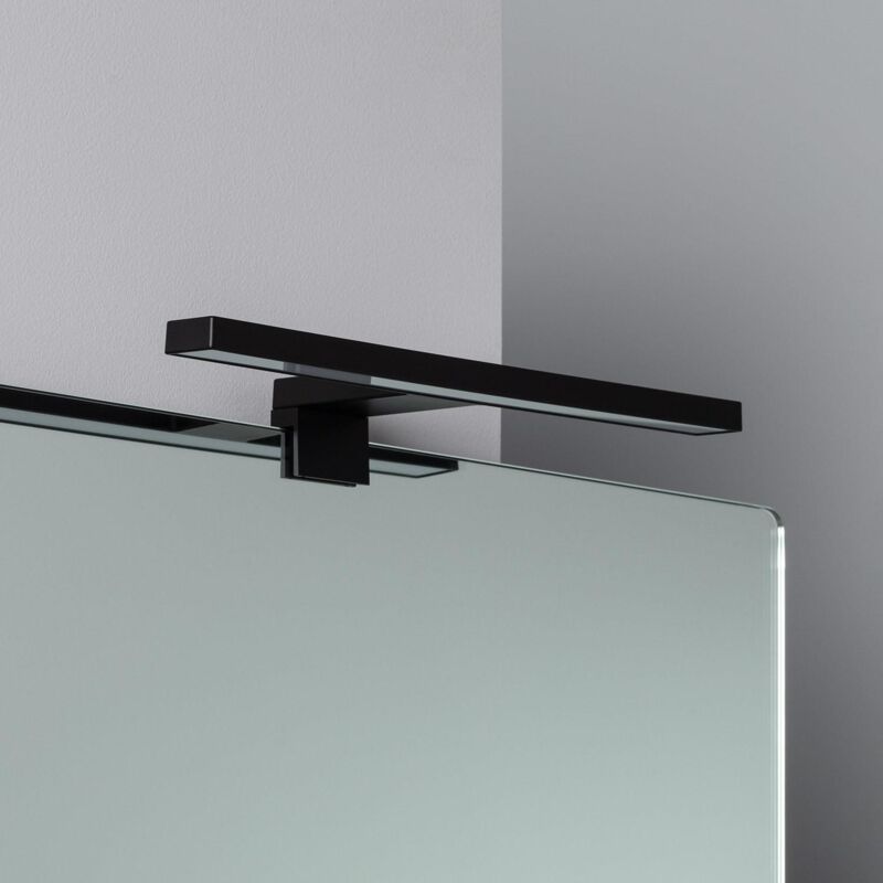 foto del prodotto applique per specchio del bagno carl 5w nero bianco freddo 6000k