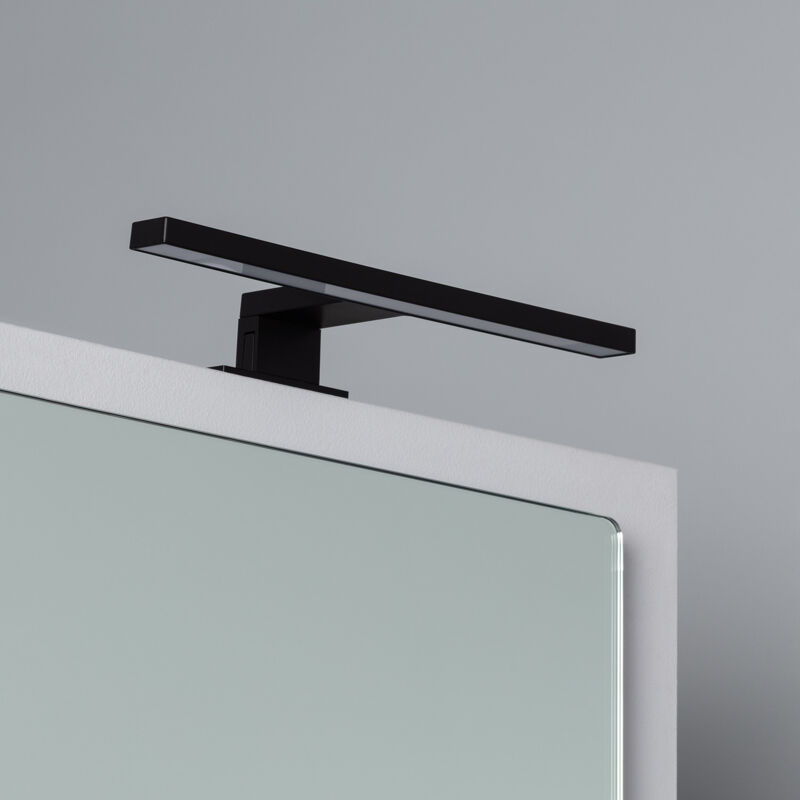 foto del prodotto applique per specchio del bagno carl 5w nero bianco naturale 4000k