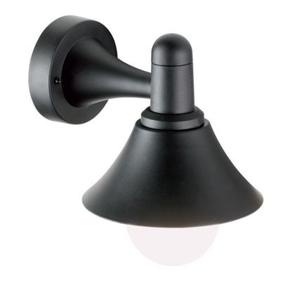 foto del prodotto applique piccola in basso e27 linea soda nero