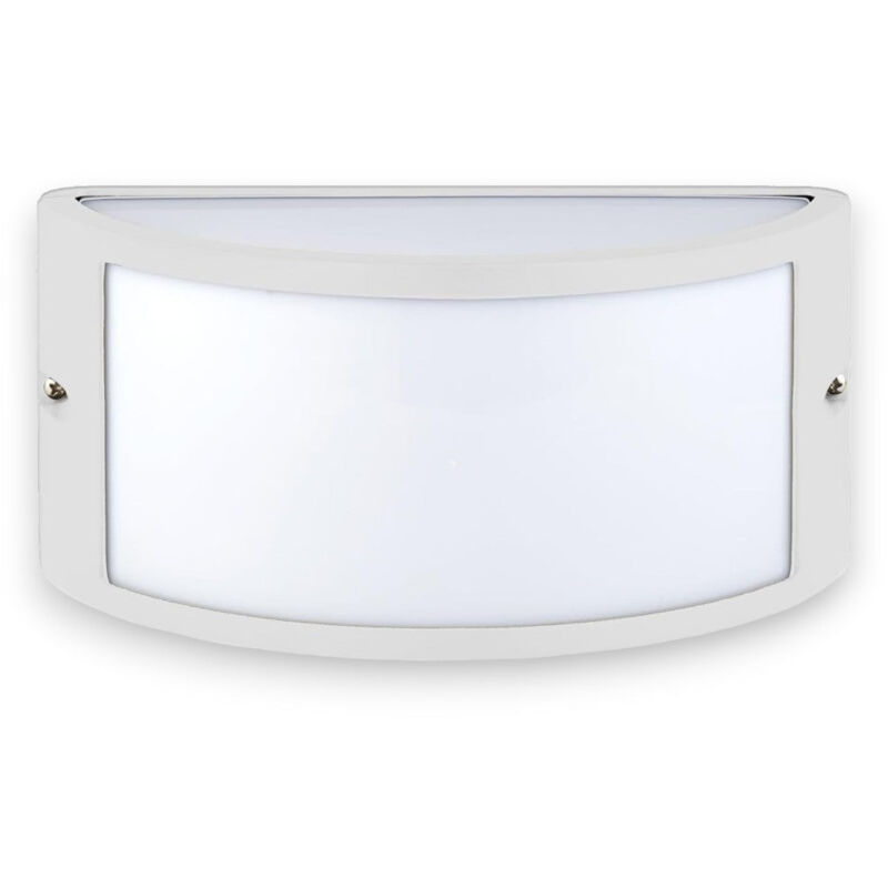 foto del prodotto applique plafoniera illuminazione esterna in alluminio e max 60w bianca