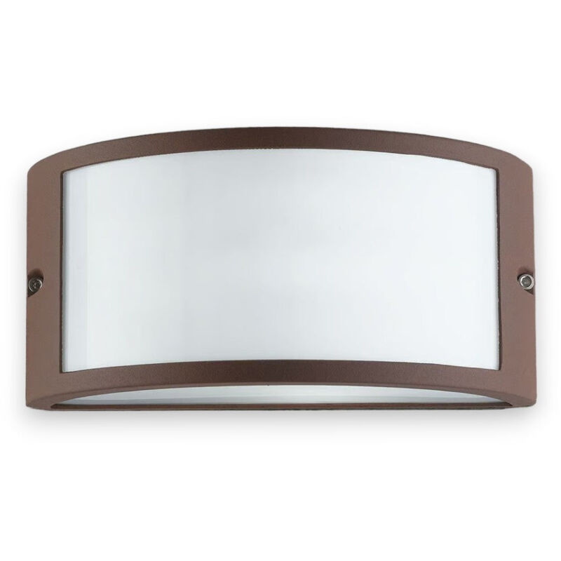 foto del prodotto applique plafoniera illuminazione esterna in alluminio e max 60w marrone