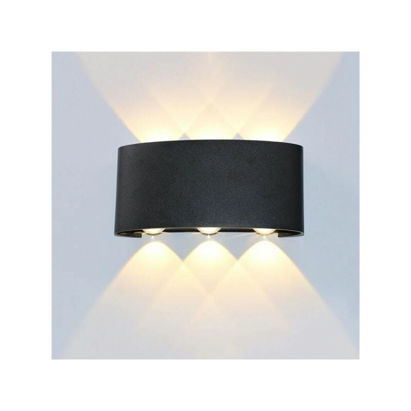 foto del prodotto applique plafoniera led 6w faro faretto lampada da parete muro doppia luce 4000k