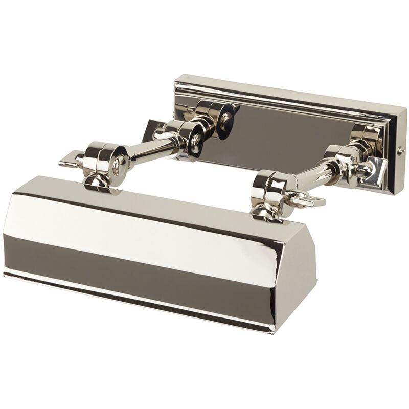 foto del prodotto applique quadri e specchi contemporanea chawton acciaio nichel lucido 1 luce e14