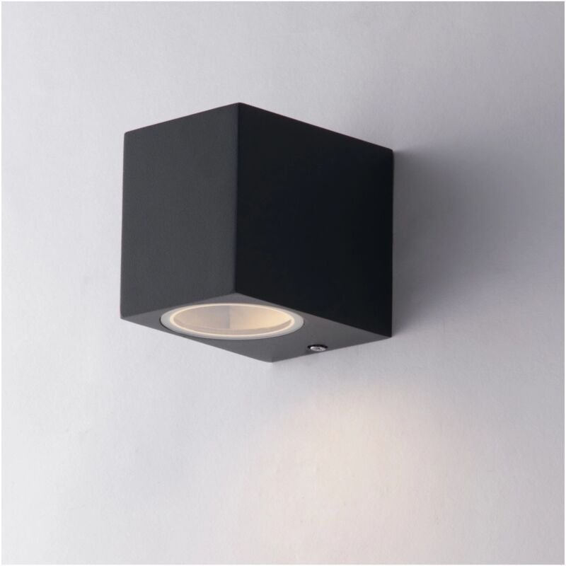 foto del prodotto applique qubo alluminio antracite, 9,3x8x6,7 cm