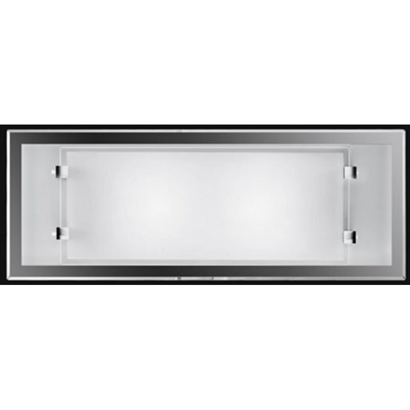 foto del prodotto applique rettangolare contemporanea frame vetro bianco 2 luci e27
