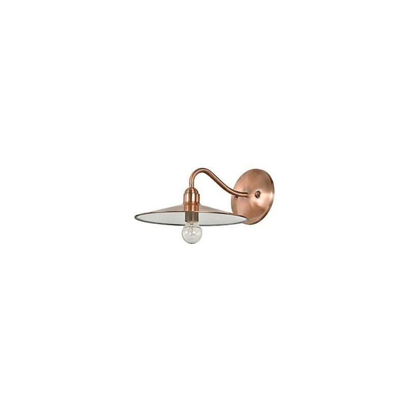 foto del prodotto applique rustica country cantina metallo rame 1 luce e14