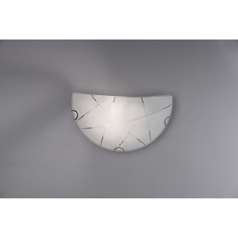 foto del prodotto applique sandrina vetro graniglia bianco 1xe27 trio lighting