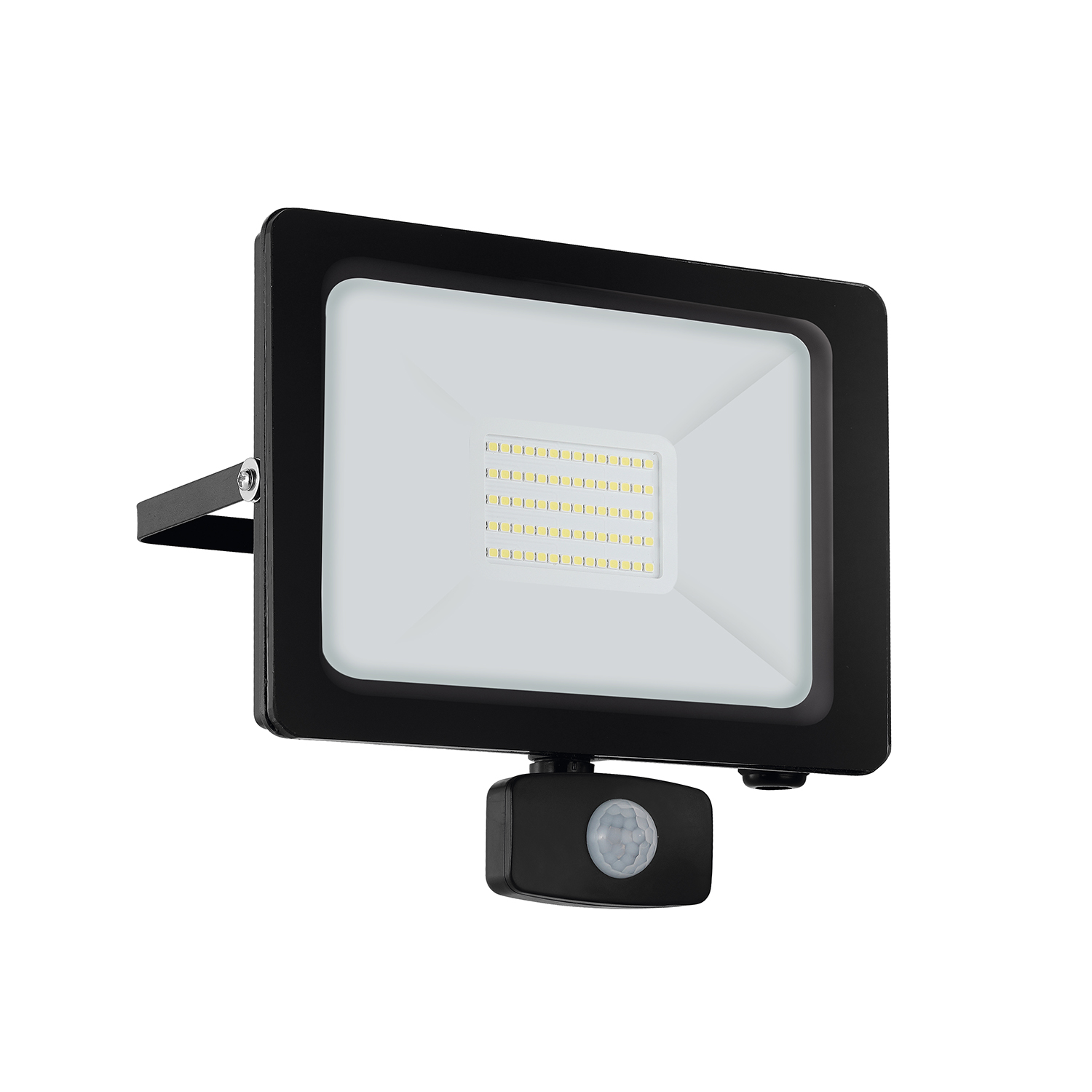 foto del prodotto applique sensore esterno moderna faedo 3 alluminio nero led