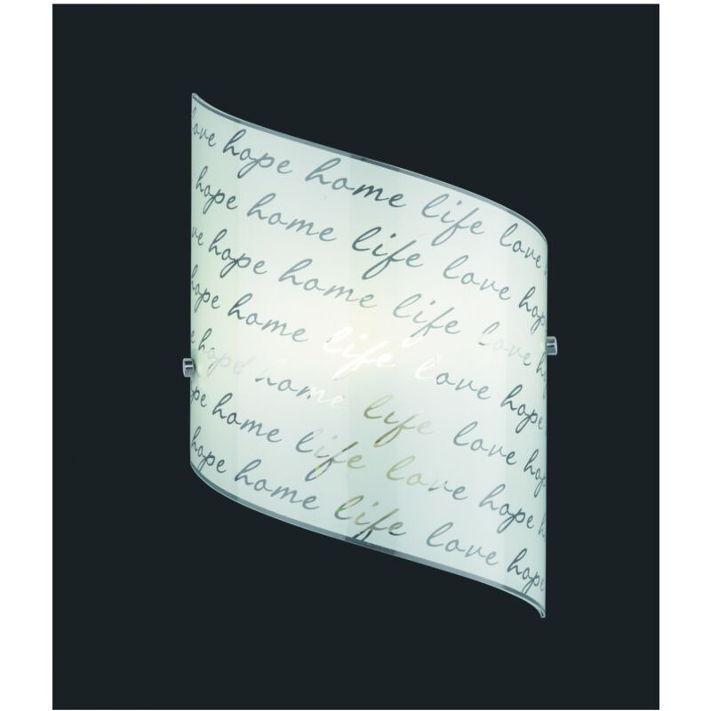 foto del prodotto applique signa vetro bianco decori firma trio lighting
