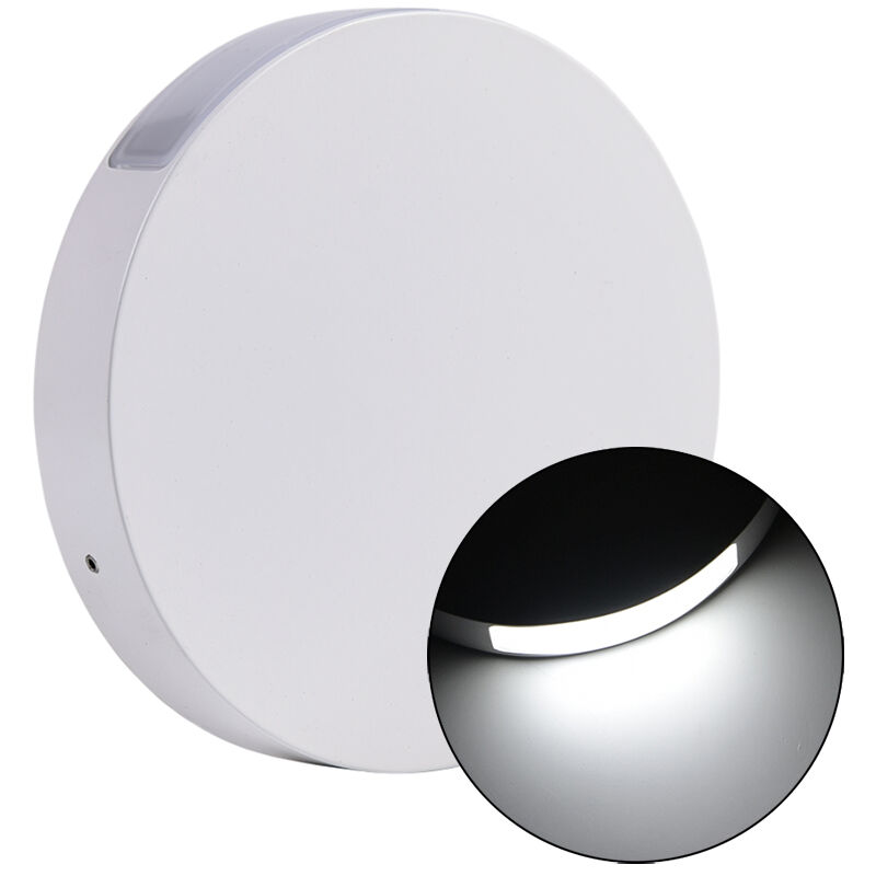 foto del prodotto applique slim led 6w tonda bi emissione 6500k design minimal ideale per arredi moderni