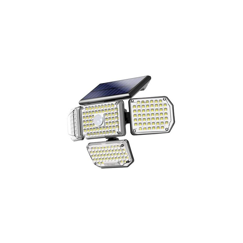 foto del prodotto applique solare a led lanteri con sensore di movimento e crepuscolare, 4w, 6500k