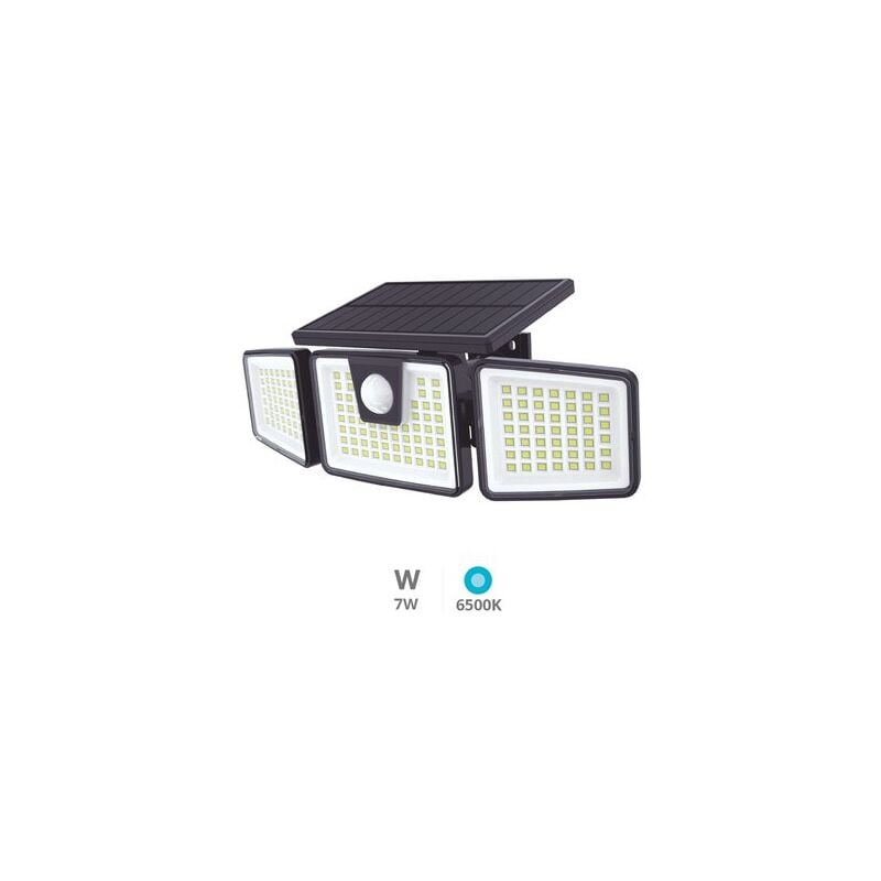 foto del prodotto applique solare a led marlo con sensore di movimento e crepuscolare, 7w, 6500k
