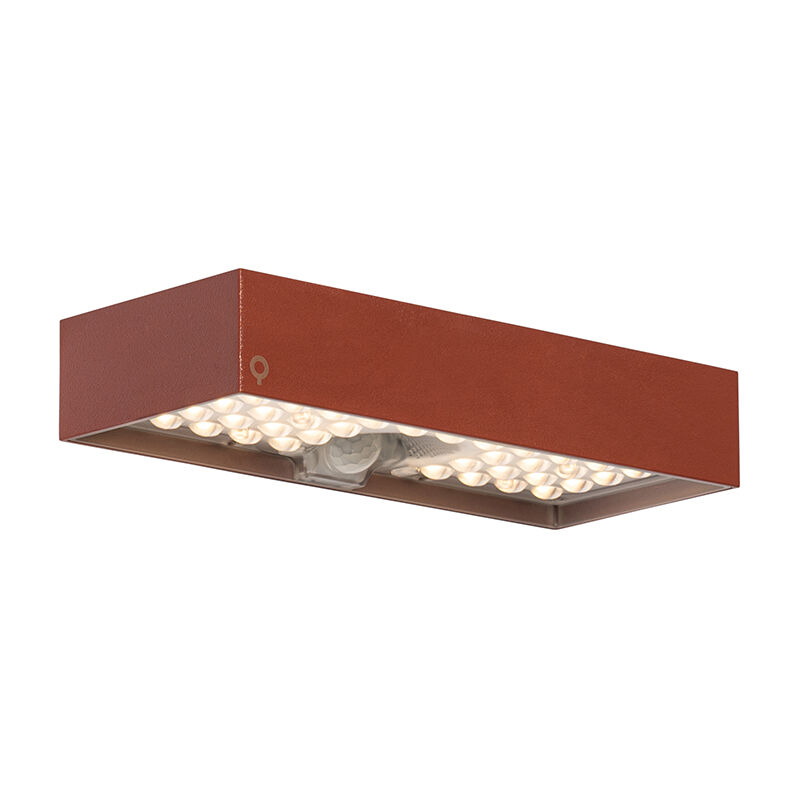 foto del prodotto applique solare kayo moderno plastico rosso allungato non sostituibile led max. 1 x 6 watt qazqa
