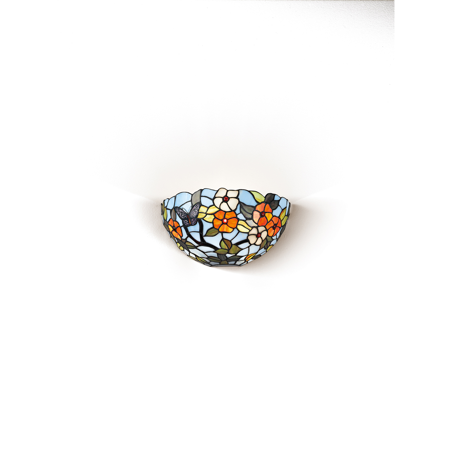 foto del prodotto applique tiffany vetro multicolor 1 luce e27