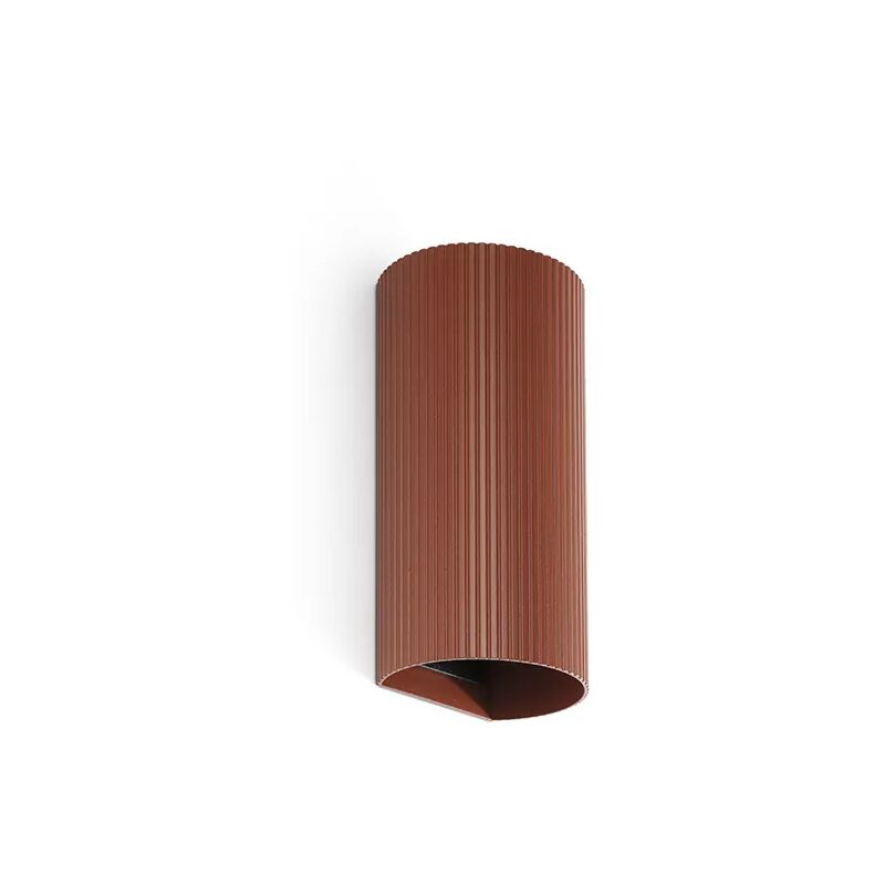 foto del prodotto applique tondo sole in terracotta striata 40545
