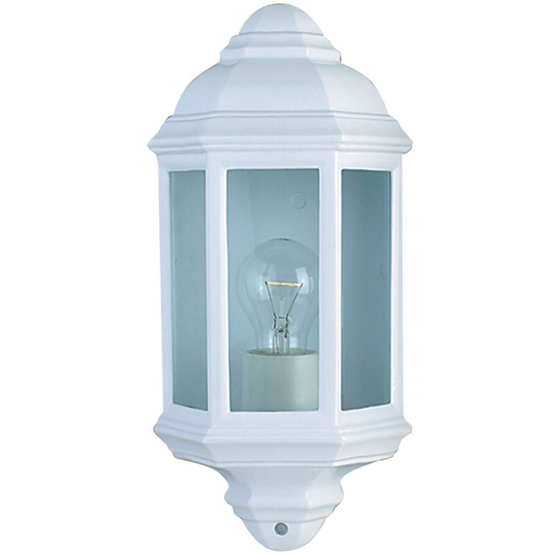 foto del prodotto applique vintage dec maine alluminio bianco vetro 1 luce e27