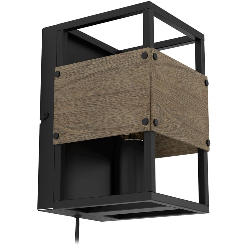 foto del prodotto applique vintage evesham acciaio nero 1 luce e27