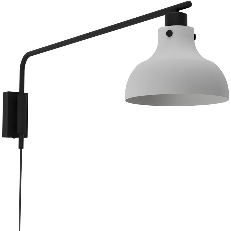 foto del prodotto applique vintage matlock acciaio grigio 1 luce e27