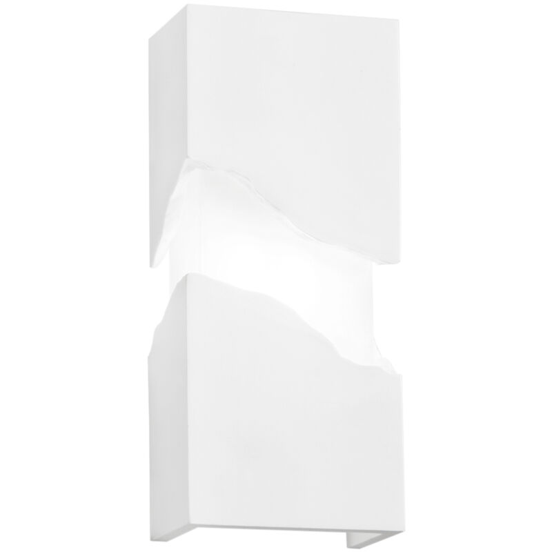 foto del prodotto applique zeeland in gesso verniciabile 2xg9 28cm 