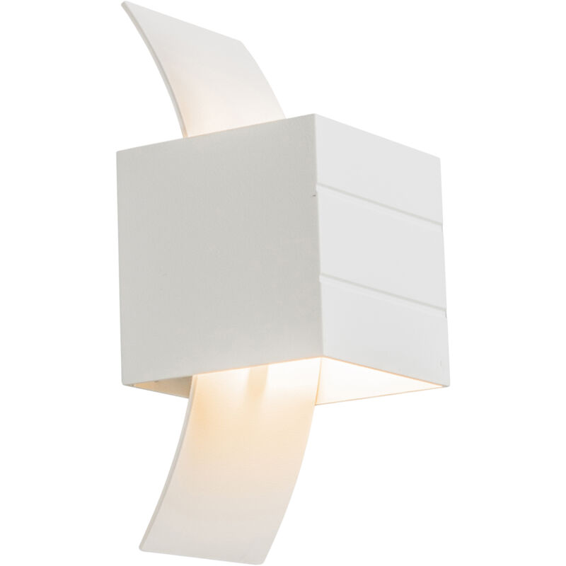 foto del prodotto appliques amy moderno alluminio bianco cubo oblungo max. 1 x watt qazqa