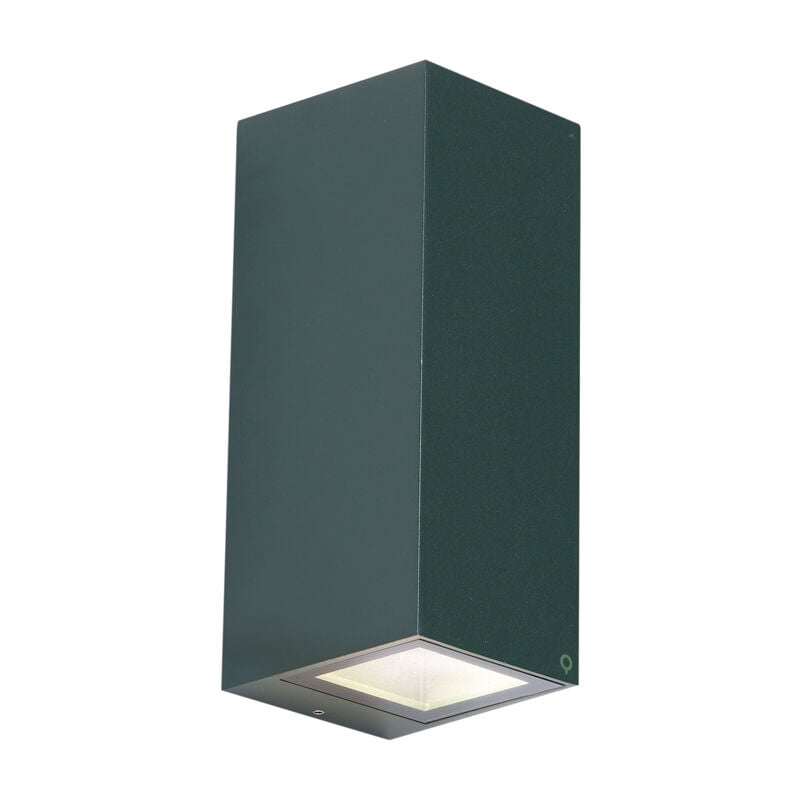 foto del prodotto appliques baleno moderno alluminio,vetro verde allungato max. 2 x watt qazqa