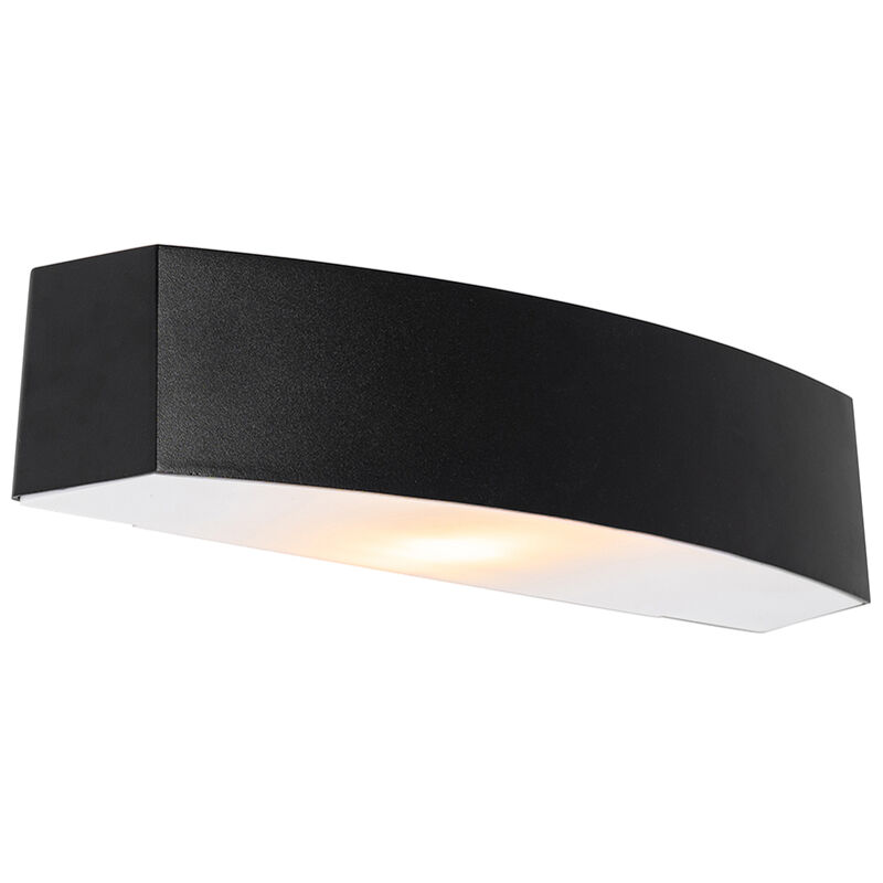 foto del prodotto appliques bojan moderno alluminio,plastico nero oblungo max. 1 x watt qazqa