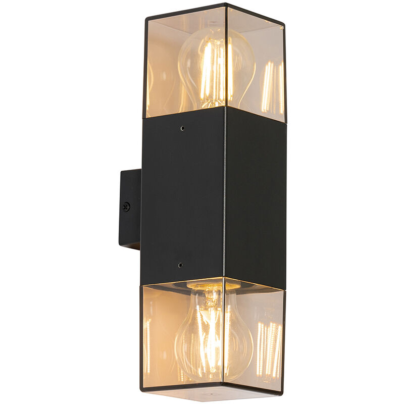 foto del prodotto appliques denmark moderno alluminio,plastico grigio nero oblungo max. 2 x watt qazqa
