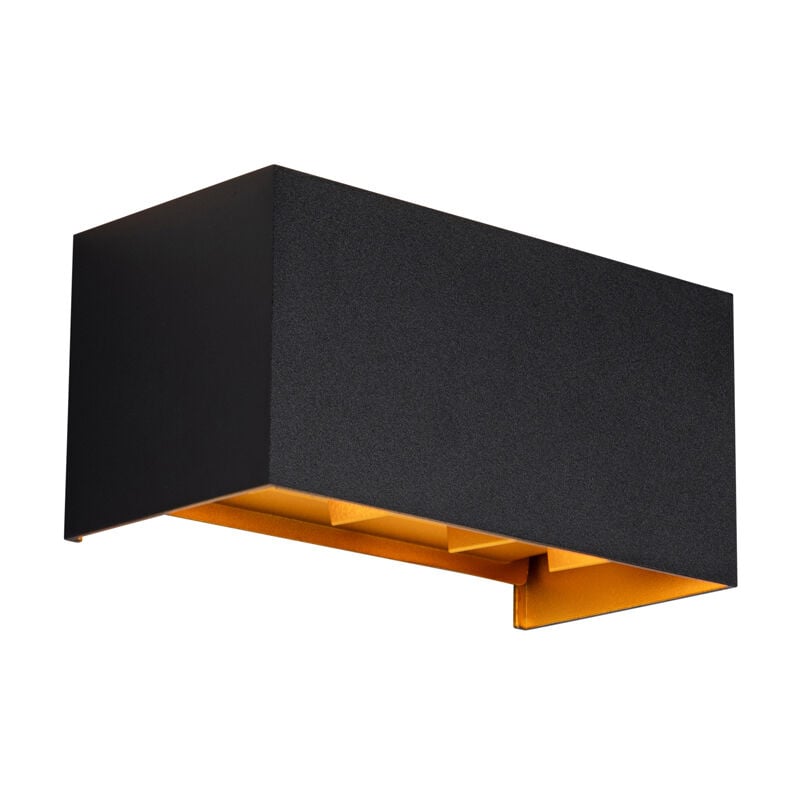 foto del prodotto appliques edwin moderno alluminio oro nero allungato non sostituibile led max. 4 x 10.8 watt qazqa