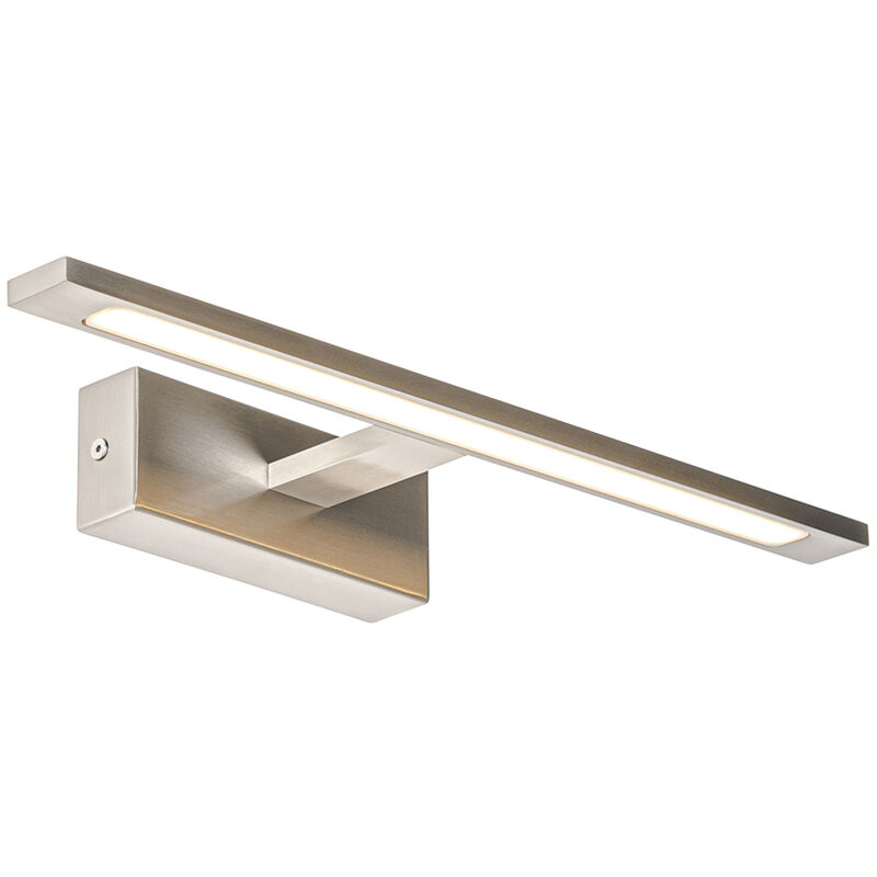 foto del prodotto appliques jerre - design - acciaio,plastico - acciaio - oblungo non sostituibile led max. 1 x 13 watt - qazqa