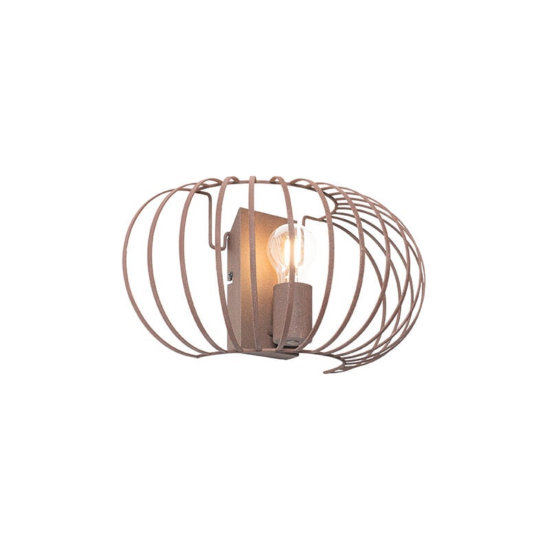 foto del prodotto appliques johanna design acciaio ruggine tondo max. 1 x watt qazqa
