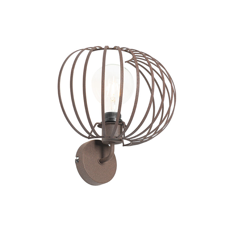 foto del prodotto appliques johanna design acciaio ruggine tondo max. 1 x watt qazqa