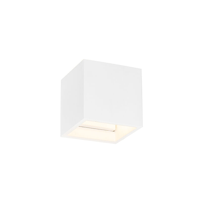 foto del prodotto appliques kaynovo moderno intonaco bianco quadrato g9 max. 1 x 2.5 watt qazqa