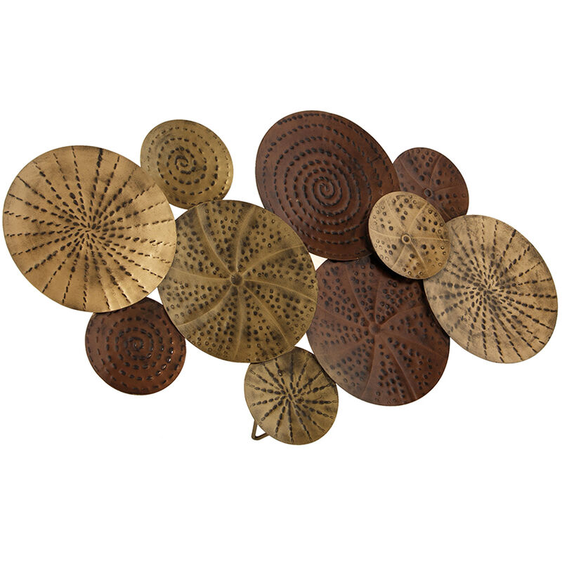 foto del prodotto appliques kelly art d co acciaio oro tondo max. 1 x watt qazqa