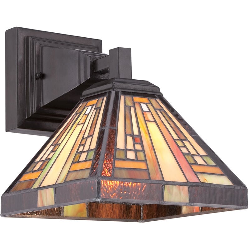 foto del prodotto appliques lampade da parete tiffany stephen metallo bronzo vintage 1 luce e27