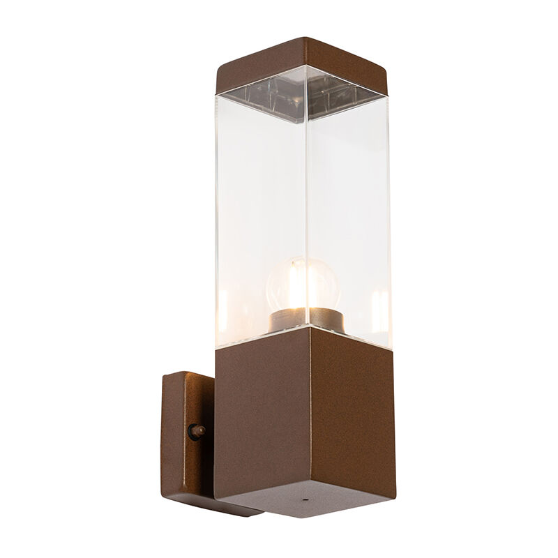foto del prodotto appliques malios moderno acciaio inossidabile,plastico ruggine allungato max. 1 x watt qazqa